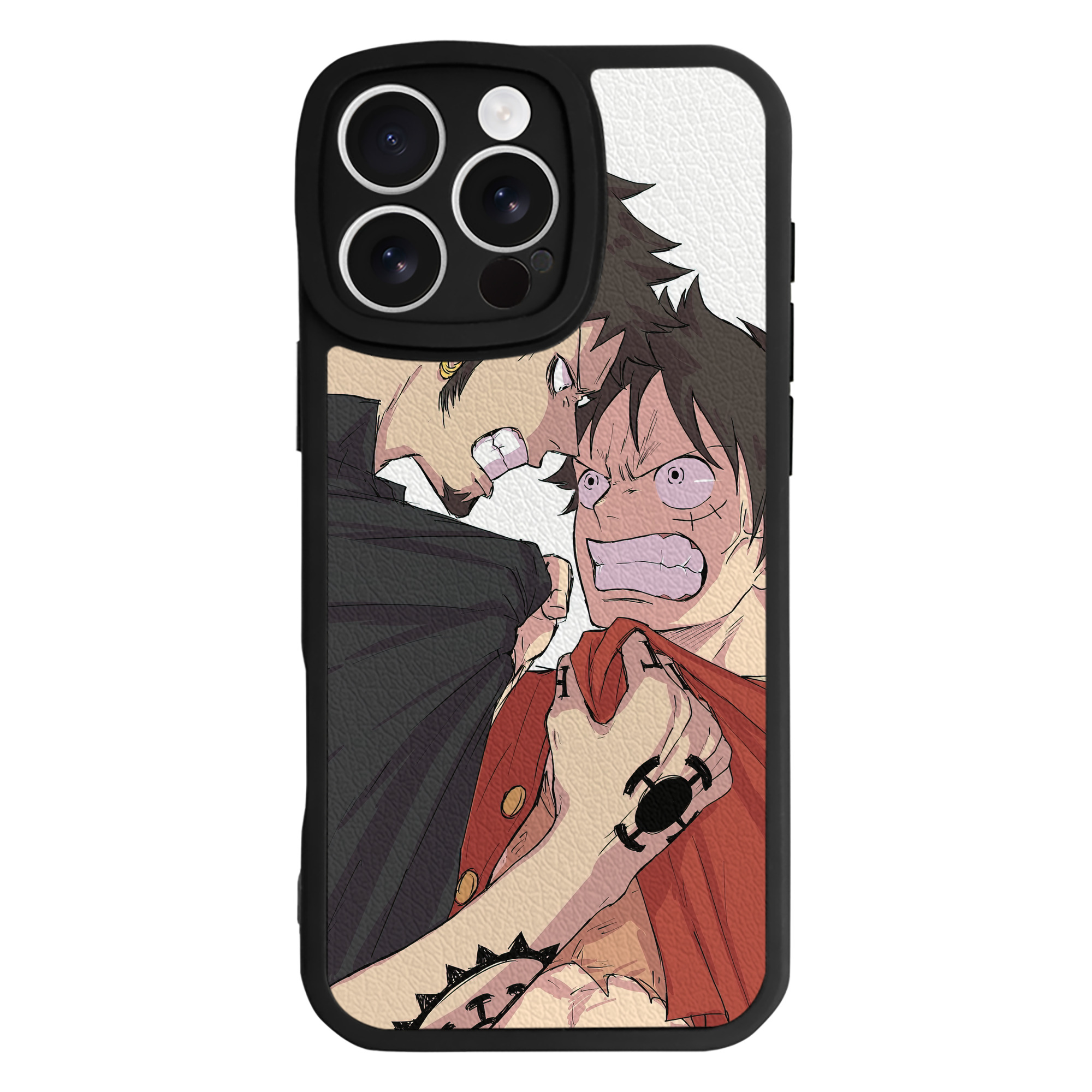 （画像用） ワンピース ONE PIECE 【iPhone 16シリーズ対応】シリコンスマホケース（レザー調） 材質：シリコン